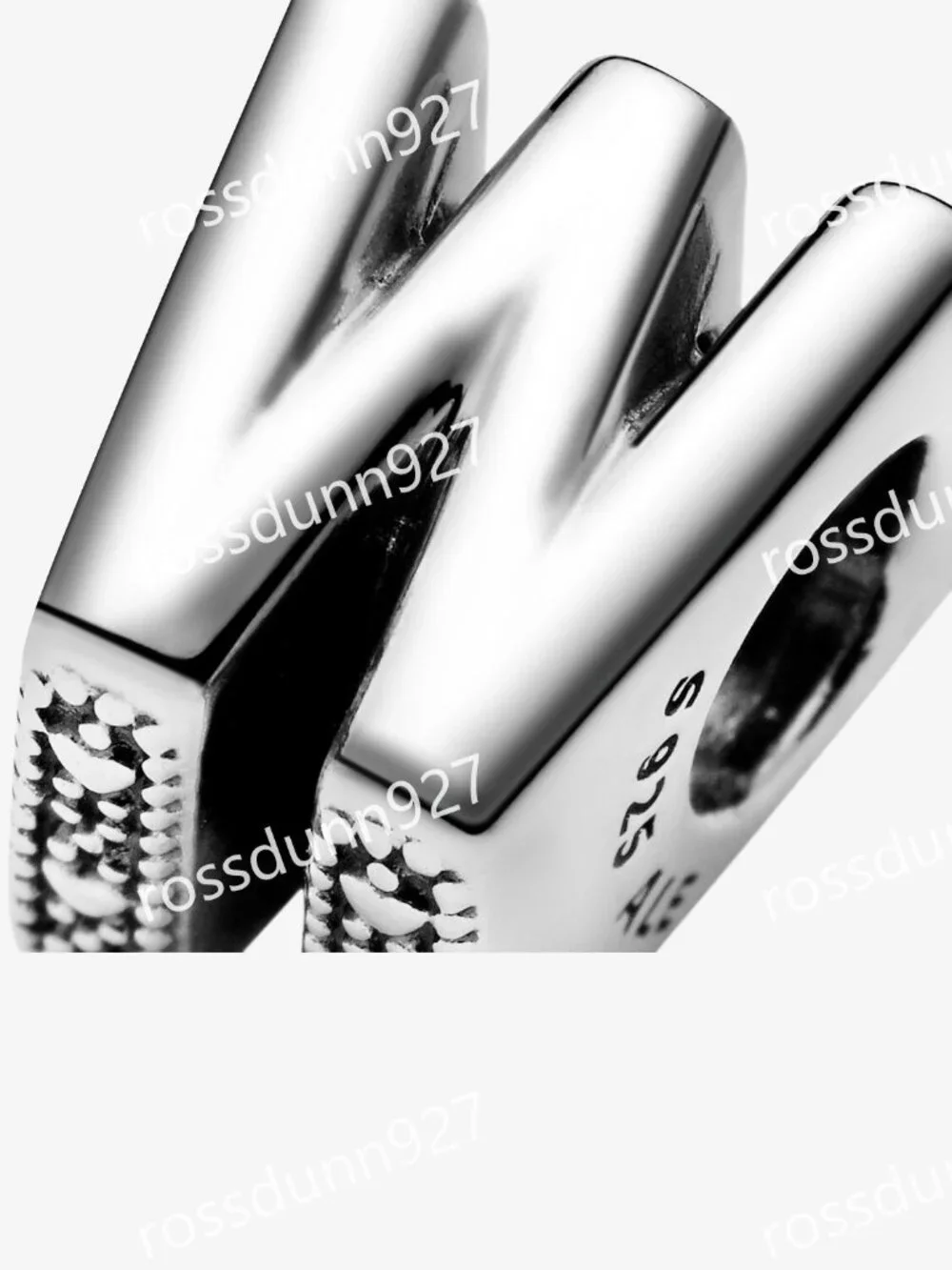 Pandora Letter W Alphabet Charm